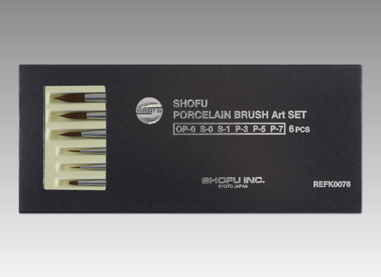 SHOFU Porcelain Brush Art Set (6PCS)